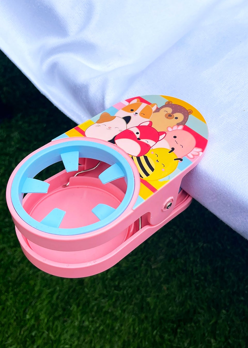 Squishmallows Stripes Drink Children Beach Pool Clip