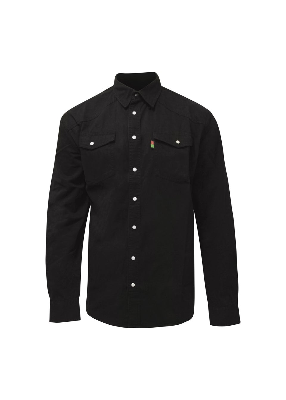 Duke Black Western Denim Kingsize Shirt