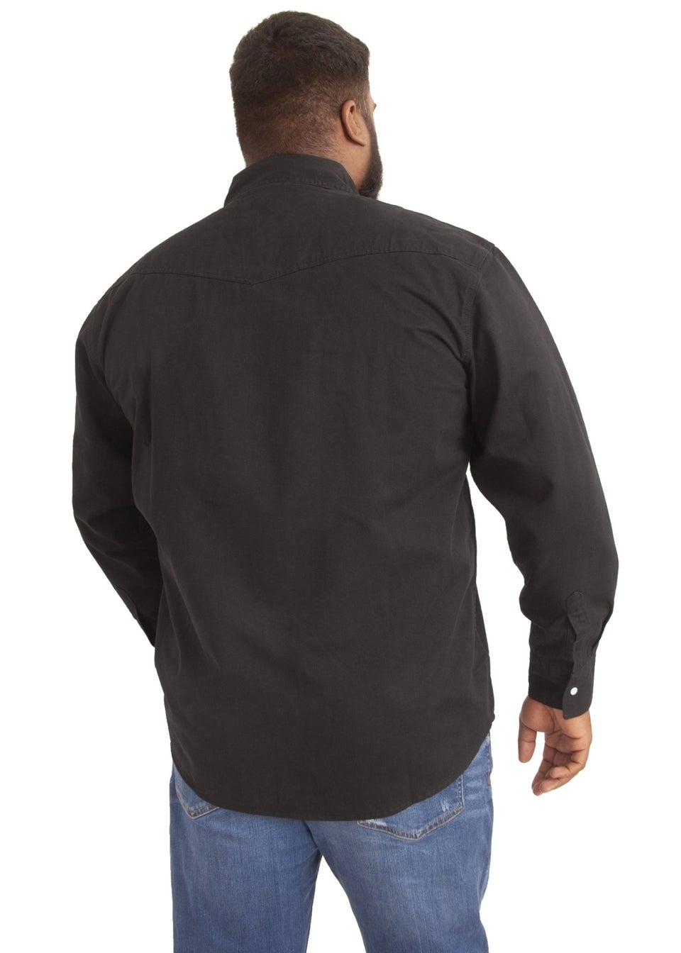 Duke Black Western Denim Kingsize Shirt