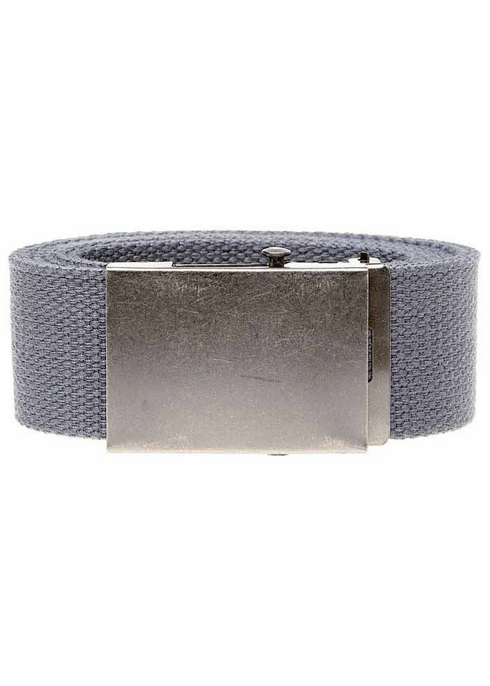 Duke Charcoal Kingsize Edward Plain Webbing Belt