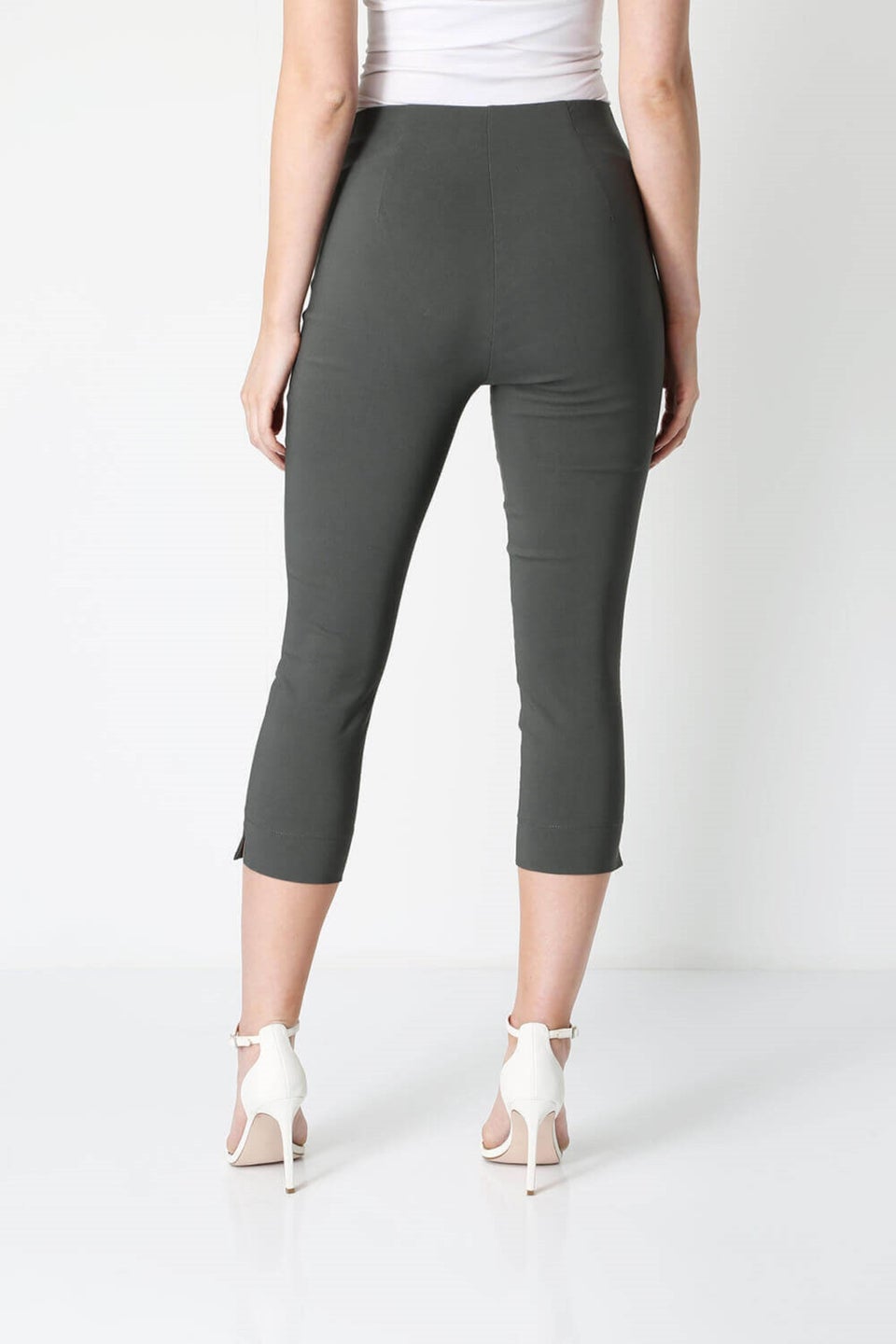 Roman Forest Cropped Stretch Trouser Capri Summer Leggings 3/4 Pedal Pushers