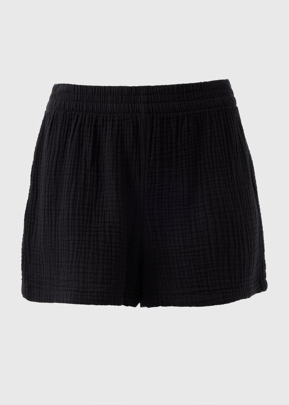 Black cloth shorts deals