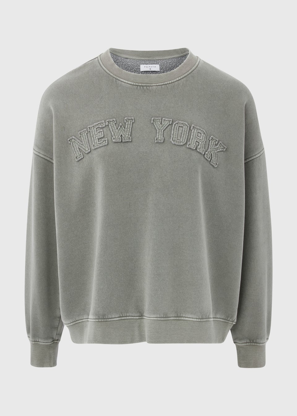 Green Acid Wash New York Sweatshirt