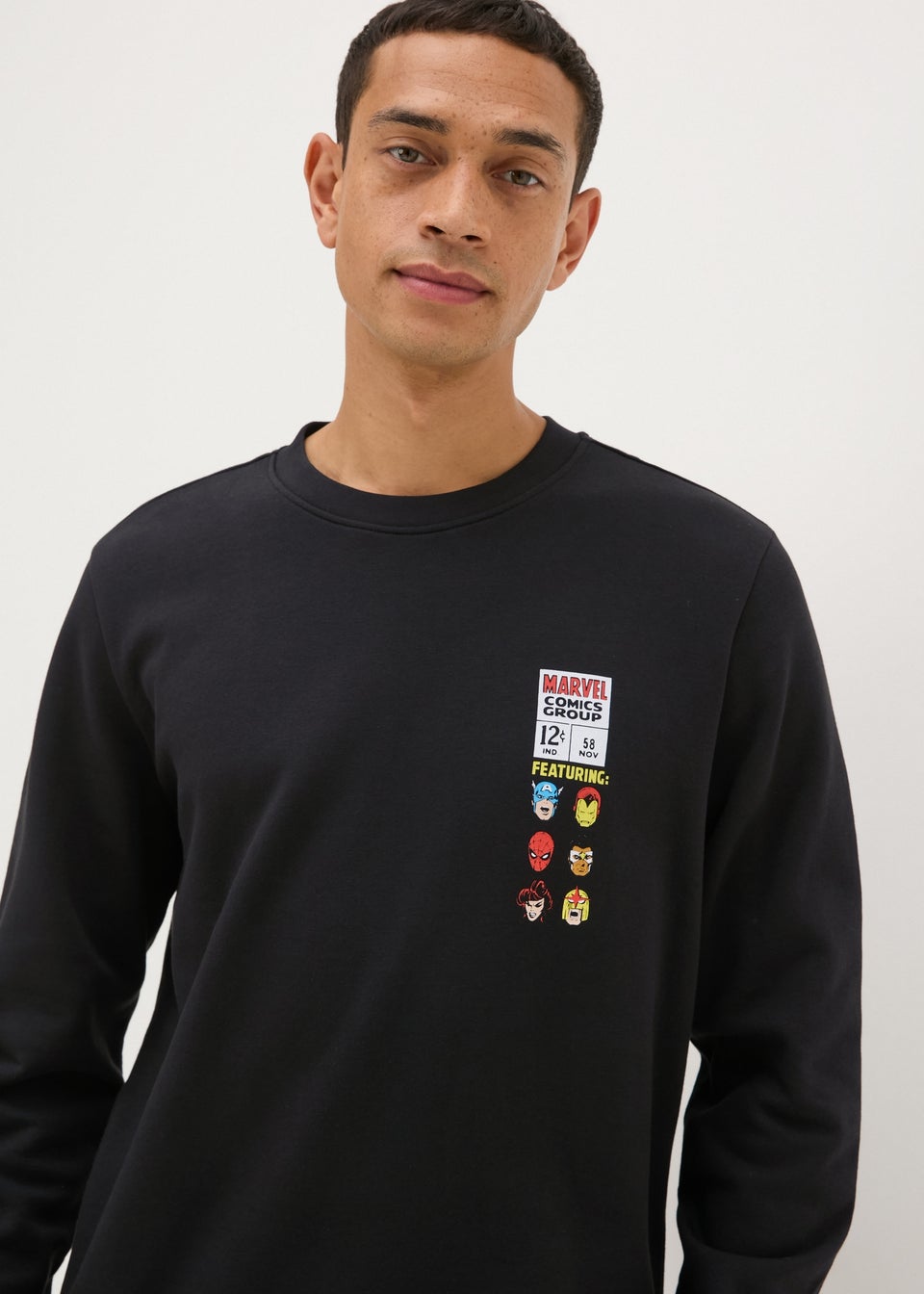 Black marvel sweatshirt deals