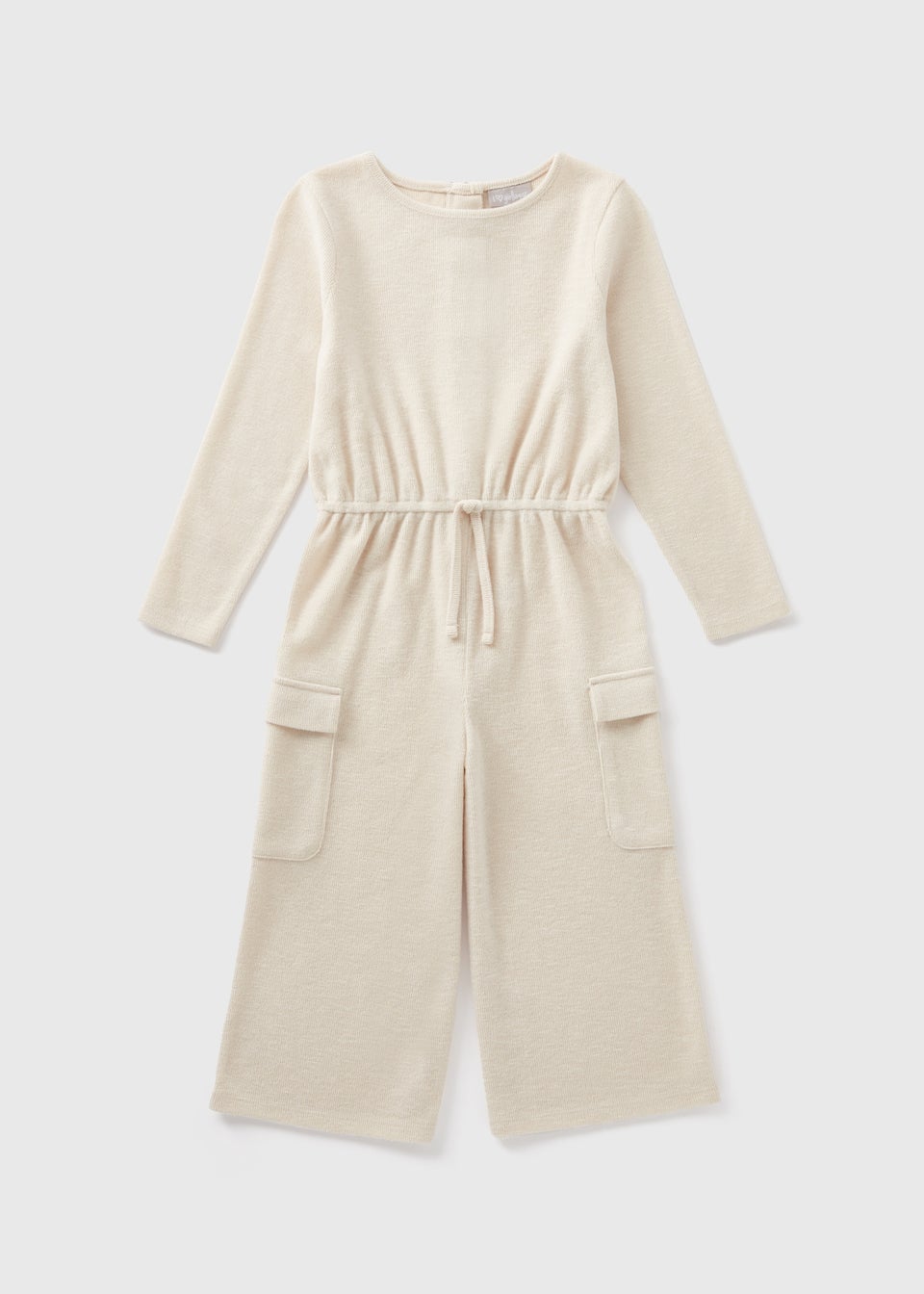 Girls Cream Soft Touch Cargo Jumpsuit 7 15yrs Matalan