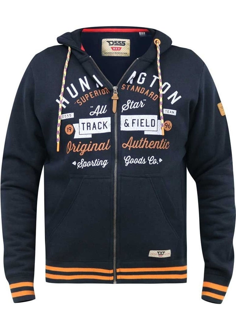 Duke Navy Flanders Kingsize Full Zip Hoodie