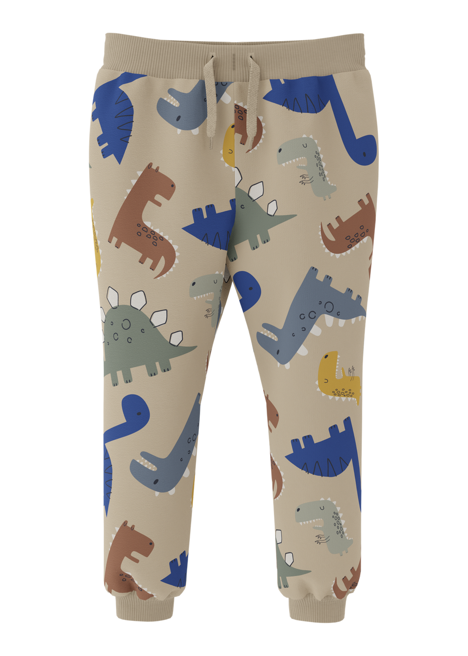 Name It Kids Cream Dinosaur Jogging Bottoms (1-5yrs)