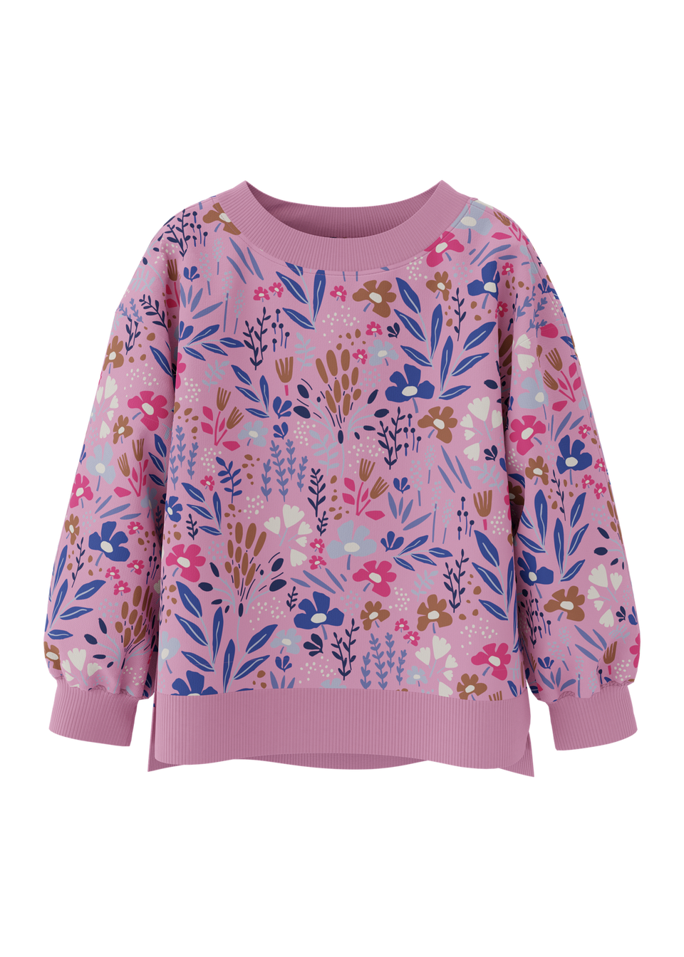 Pink floral sweatshirt store