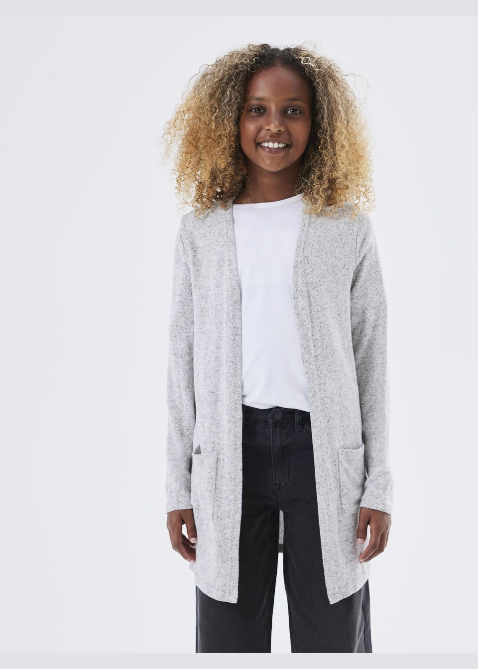 Kids gray cardigan outlet