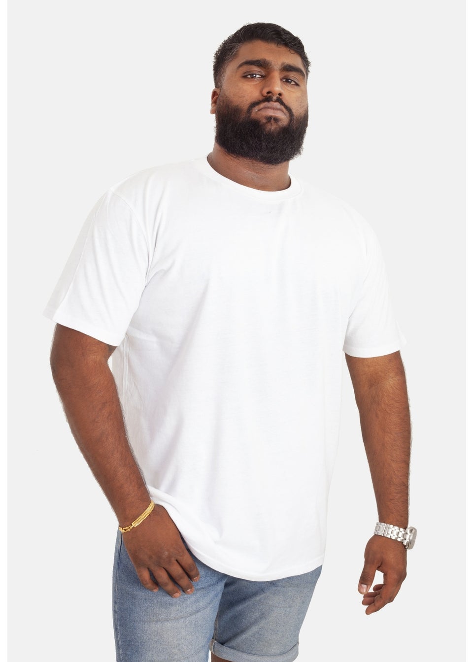 Duke White Kingsize Flyers-1 Crew Neck T-Shirt