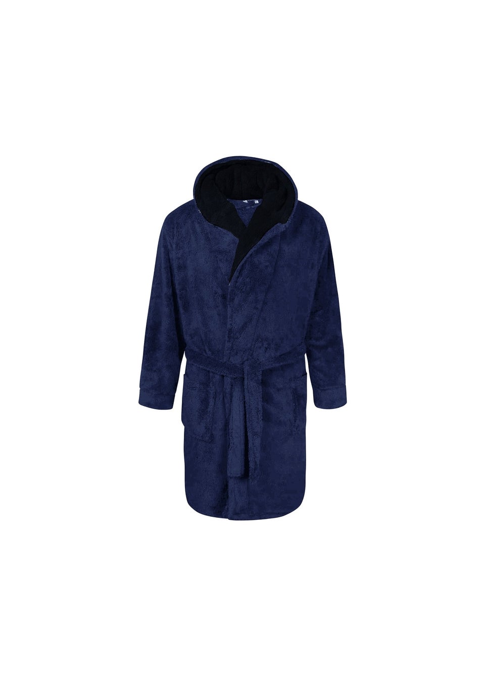 Duke Navy Newquay Kingsize Hooded Dressing Gown