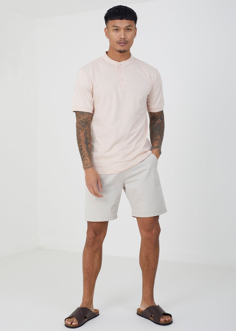 Brave Soul Mint 3 Pack Cotton Polo Shirts Matalan