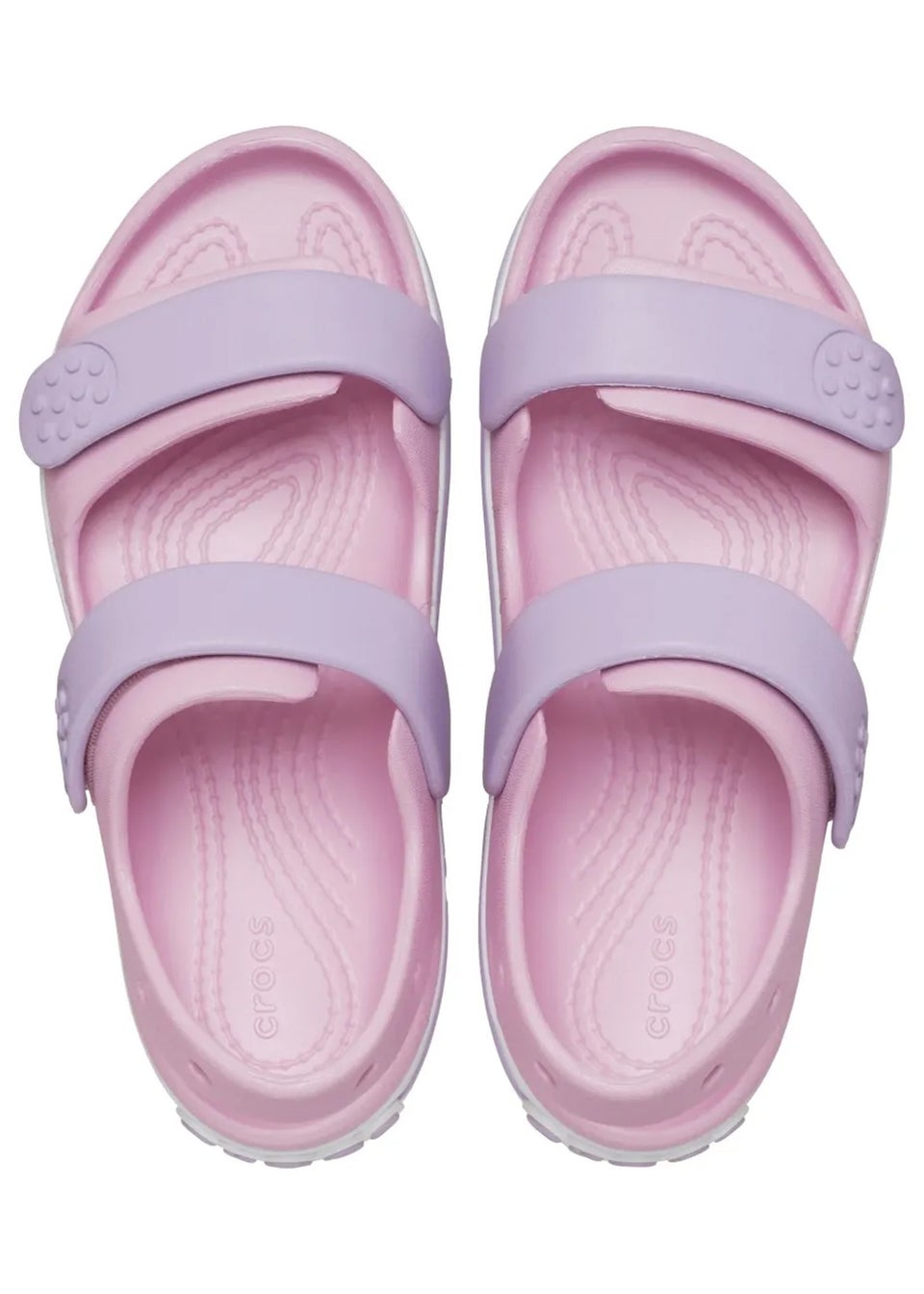 Crocs Kids Soft Pink Crocband Sandals