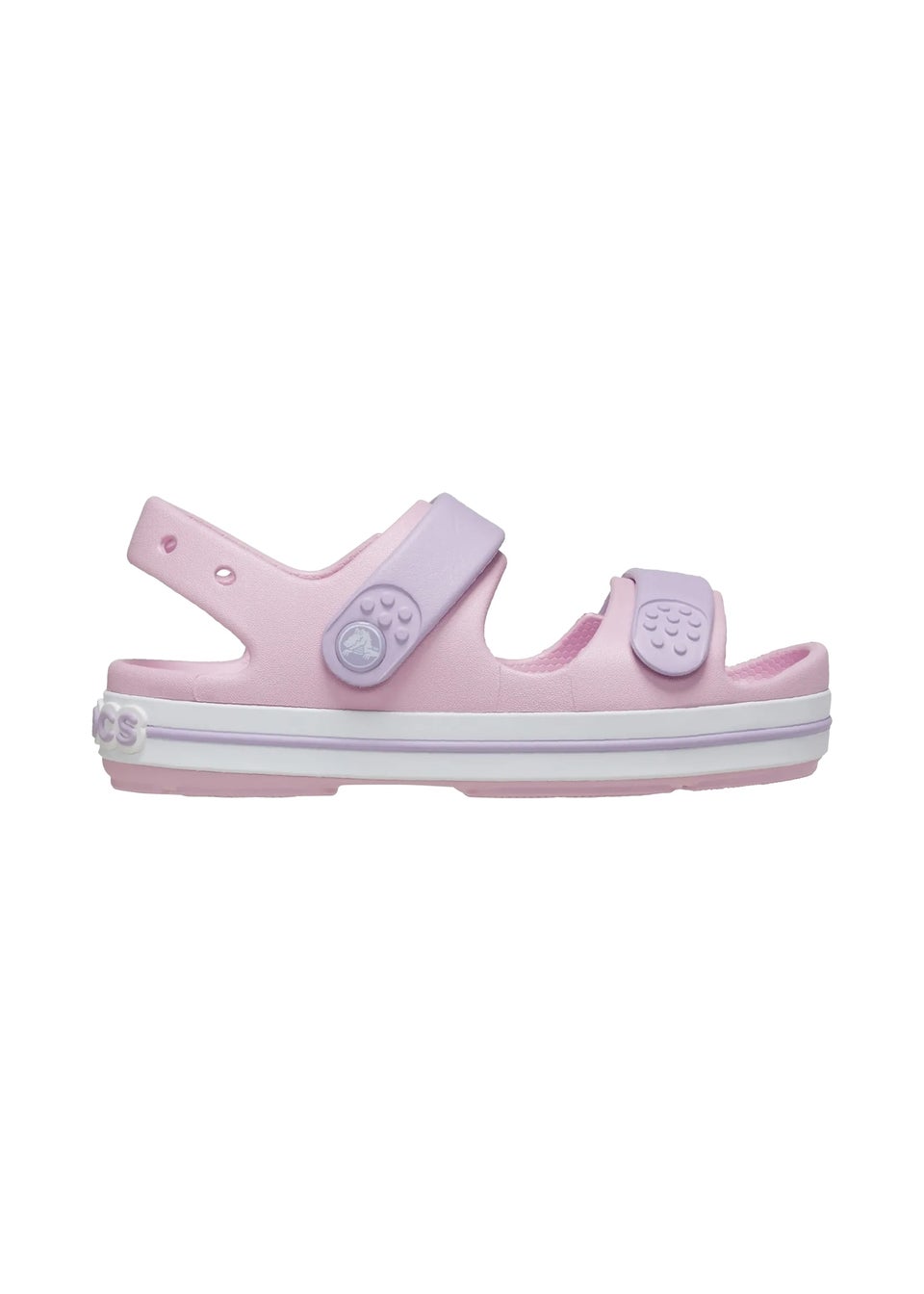 Crocs Kids Soft Pink Crocband Sandals