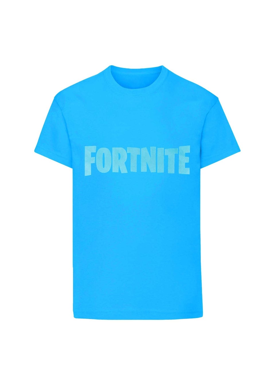 Fortnite Boys Blue Logo Battle Royale T Shirt 7 15yrs Matalan
