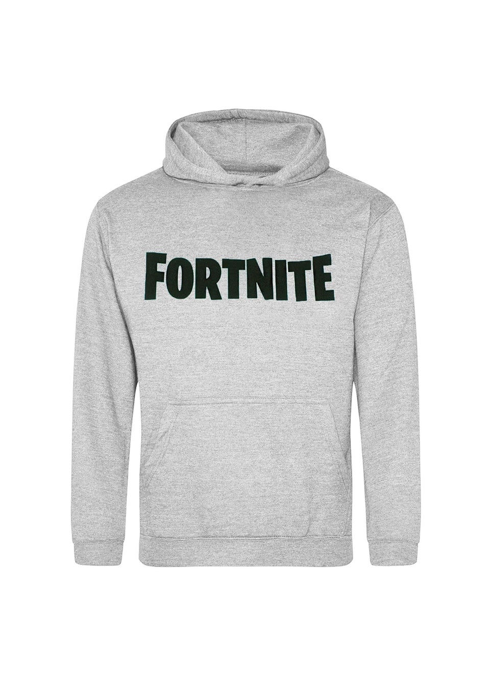 Fortnite Kids Black Grey Logo Drawstring Hoodie 11 16yrs Matalan