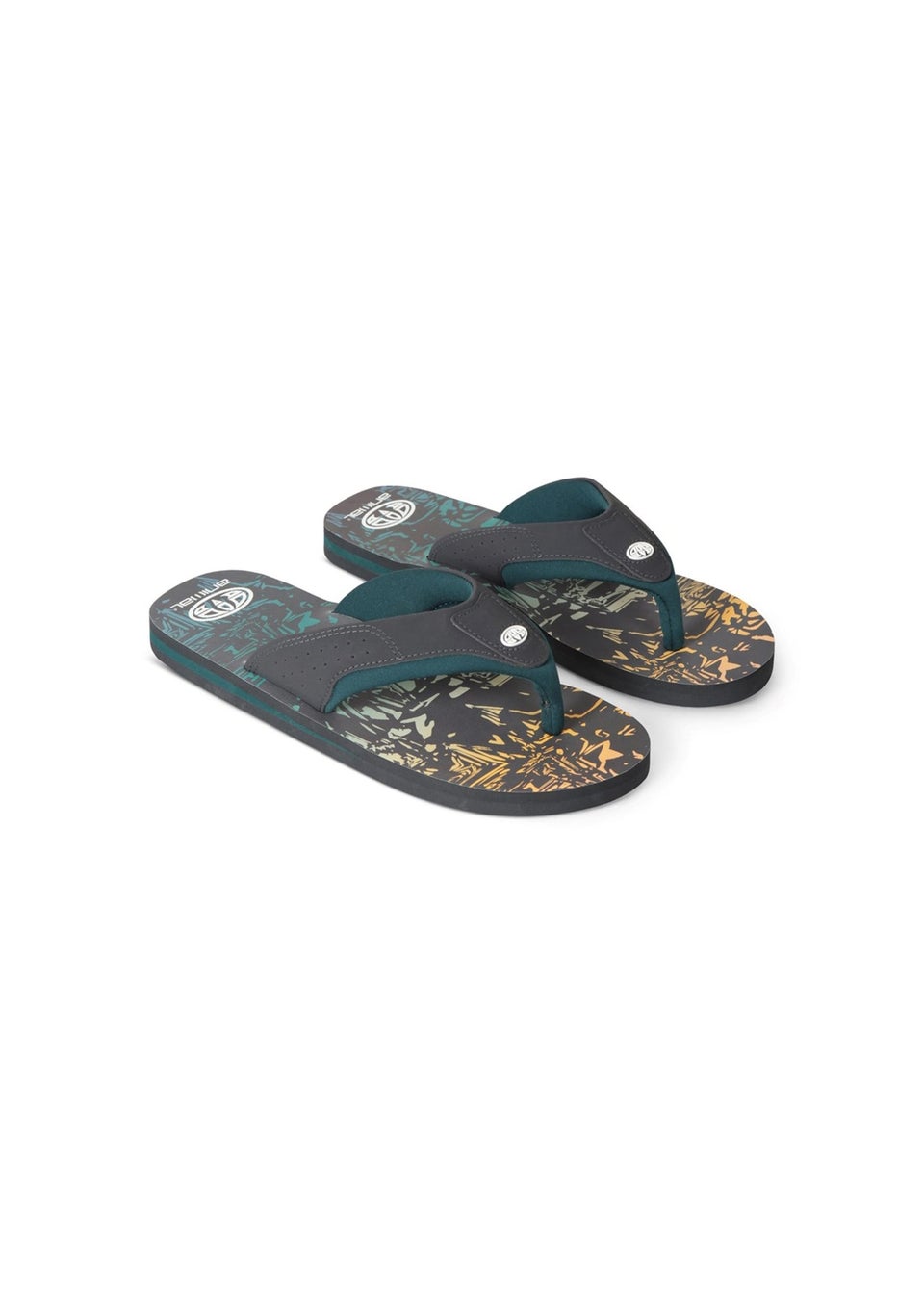 Animal Light Grey Jekyl Recycled Flip Flops Matalan