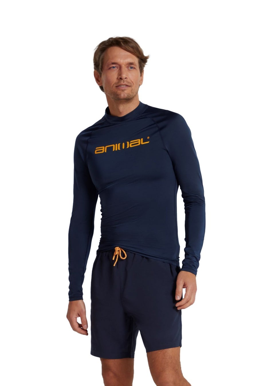 Animal Navy Sonny Logo Rash Guard