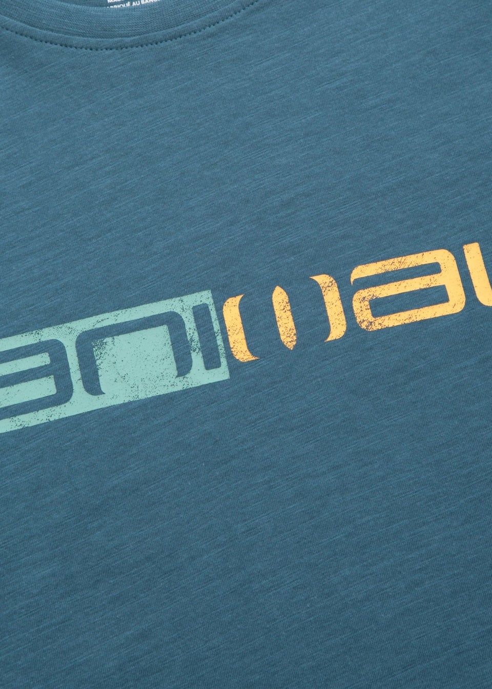 Animal Teal Jacob Distressed Logo Organic T-Shirt