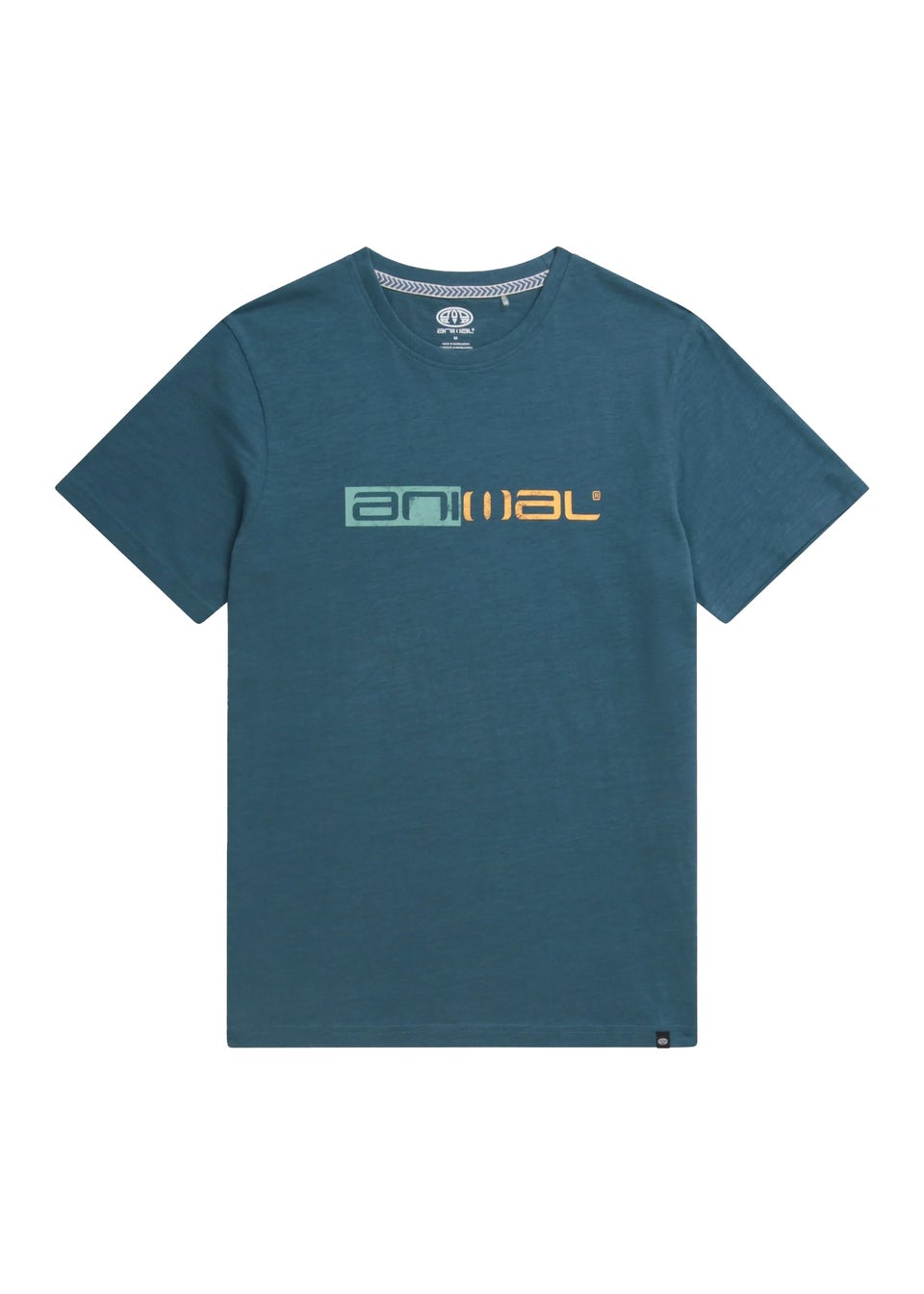 Animal Teal Jacob Distressed Logo Organic T-Shirt