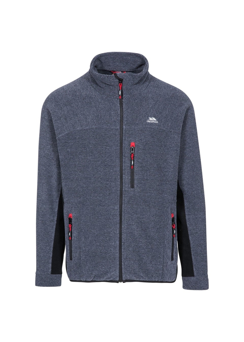 Trespass Navy White Jynx Full Zip Fleece Jacket Matalan
