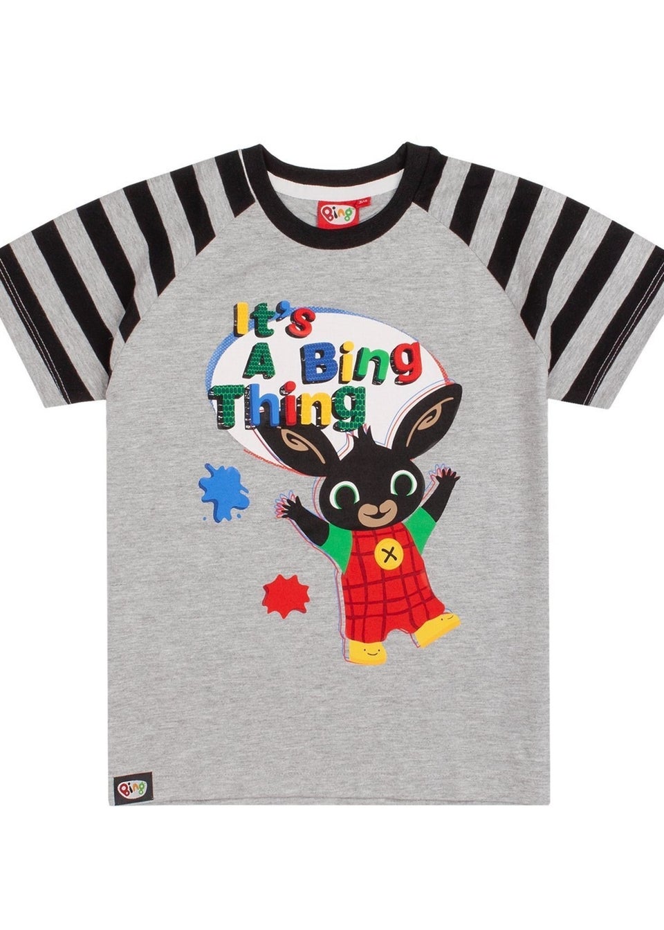 Bing Bunny Boys Black/Grey Its A Bing Thing Short Pyjama Set (1-5yrs)