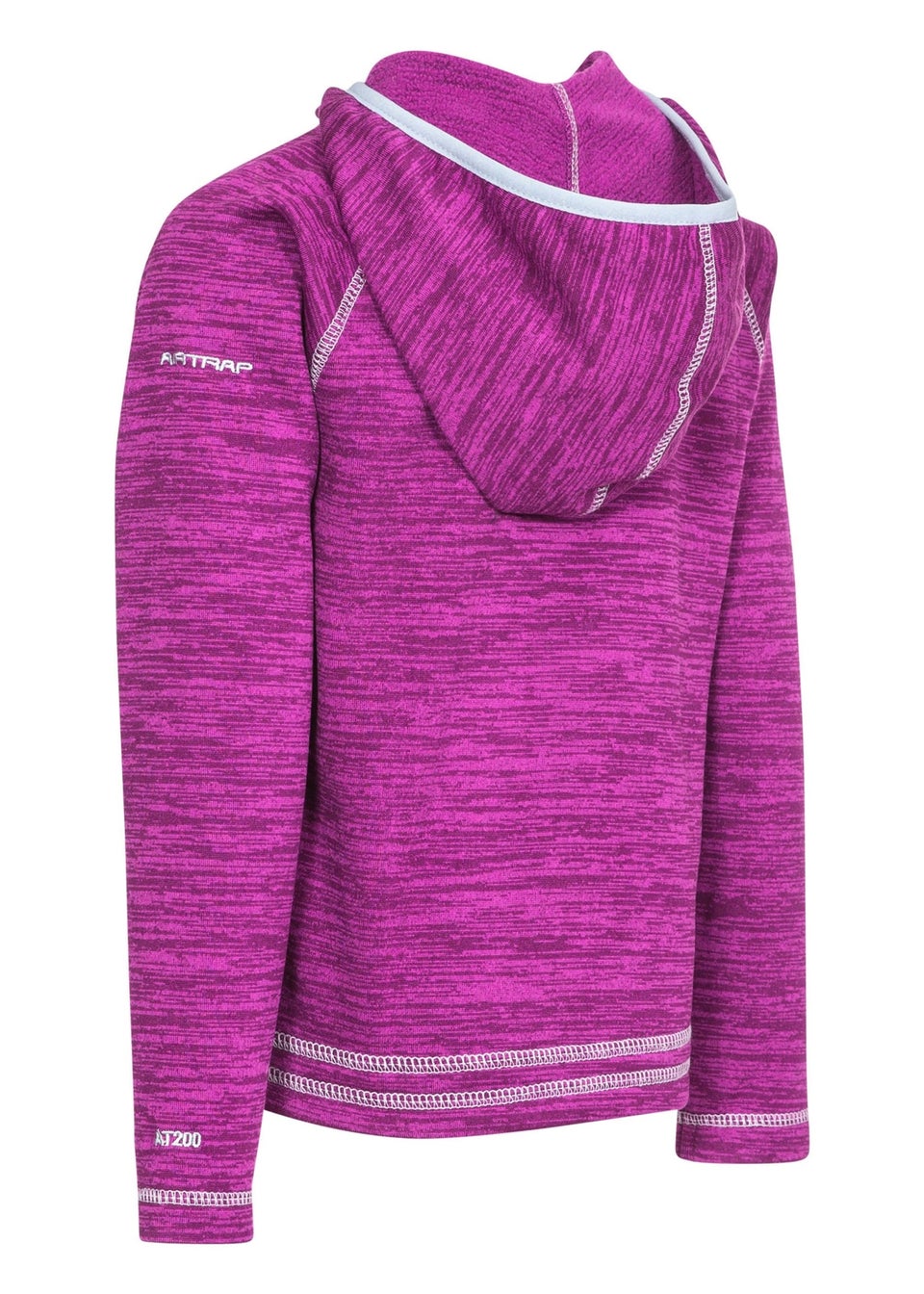 Trespass Kids Purple Goodness Full Zip Hooded Fleece Jacket (3-12yrs)