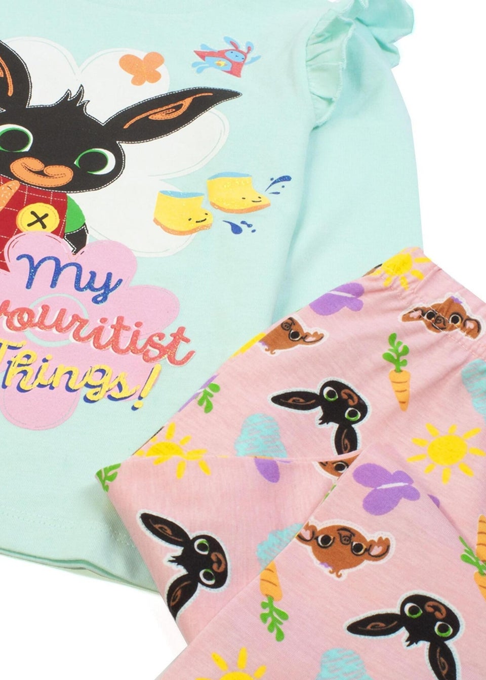 Bing Bunny Girls Mint Characters Long Sleeved Pyjama Set 1 5yrs Matalan