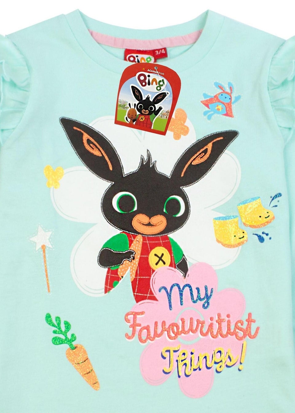 Bing Bunny Girls Mint Characters Long Sleeved Pyjama Set 1 5yrs Matalan