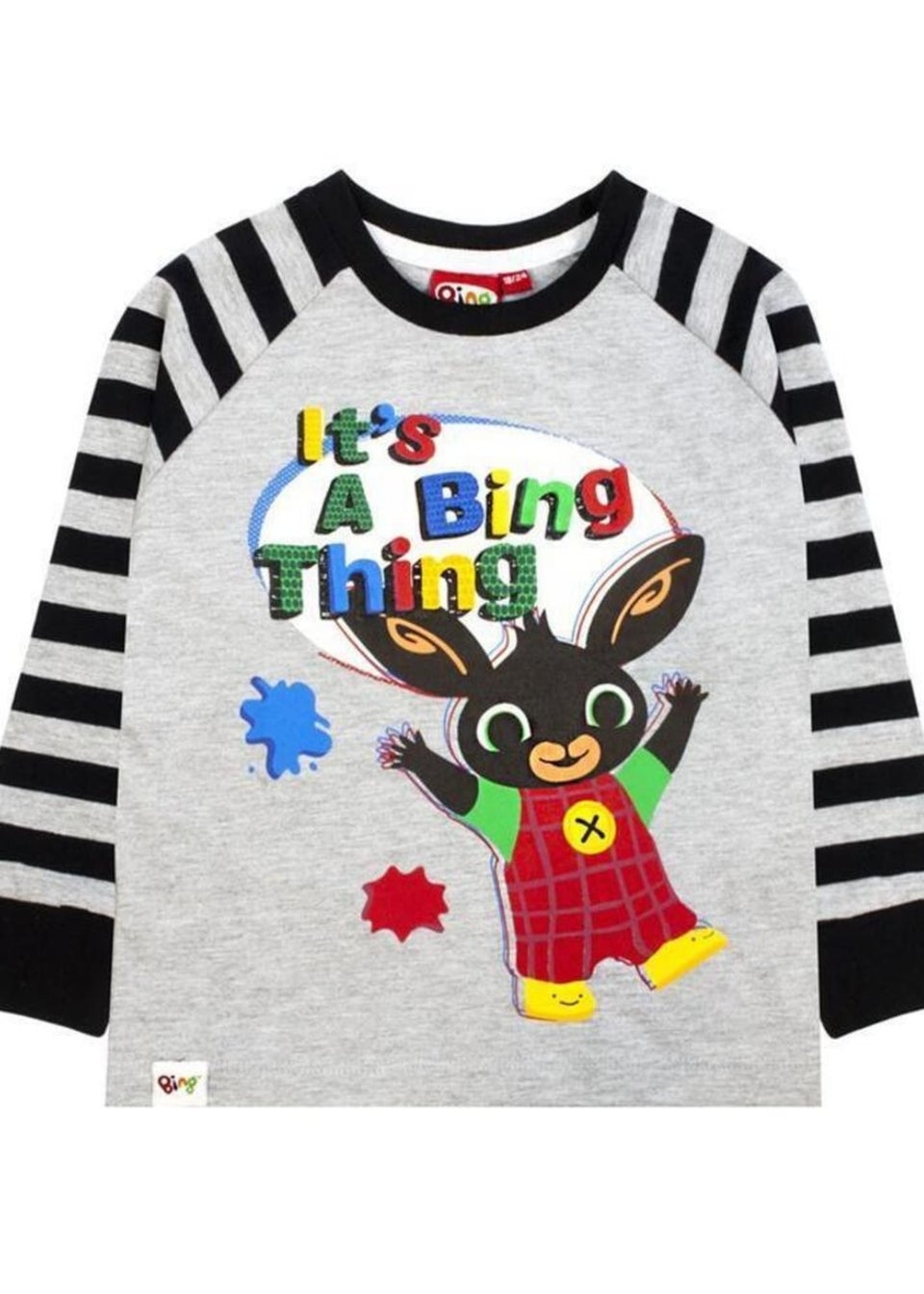 Bing Bunny Boys Black Grey Long Sleeved Pyjama Set 1 5yrs Matalan