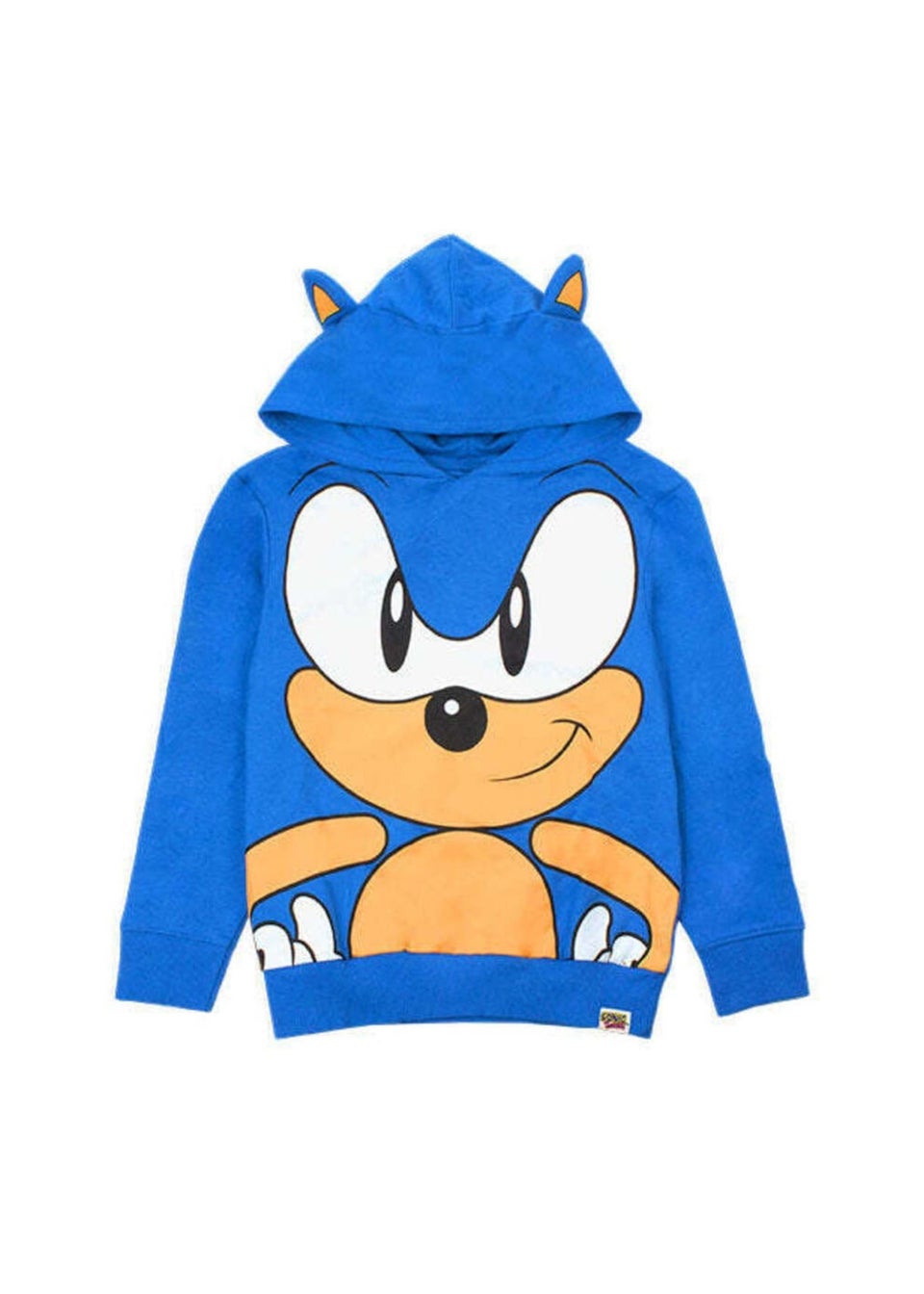 Sonic The Hedgehog Boys Blue 3D Ears Hoodie (4-12yrs)