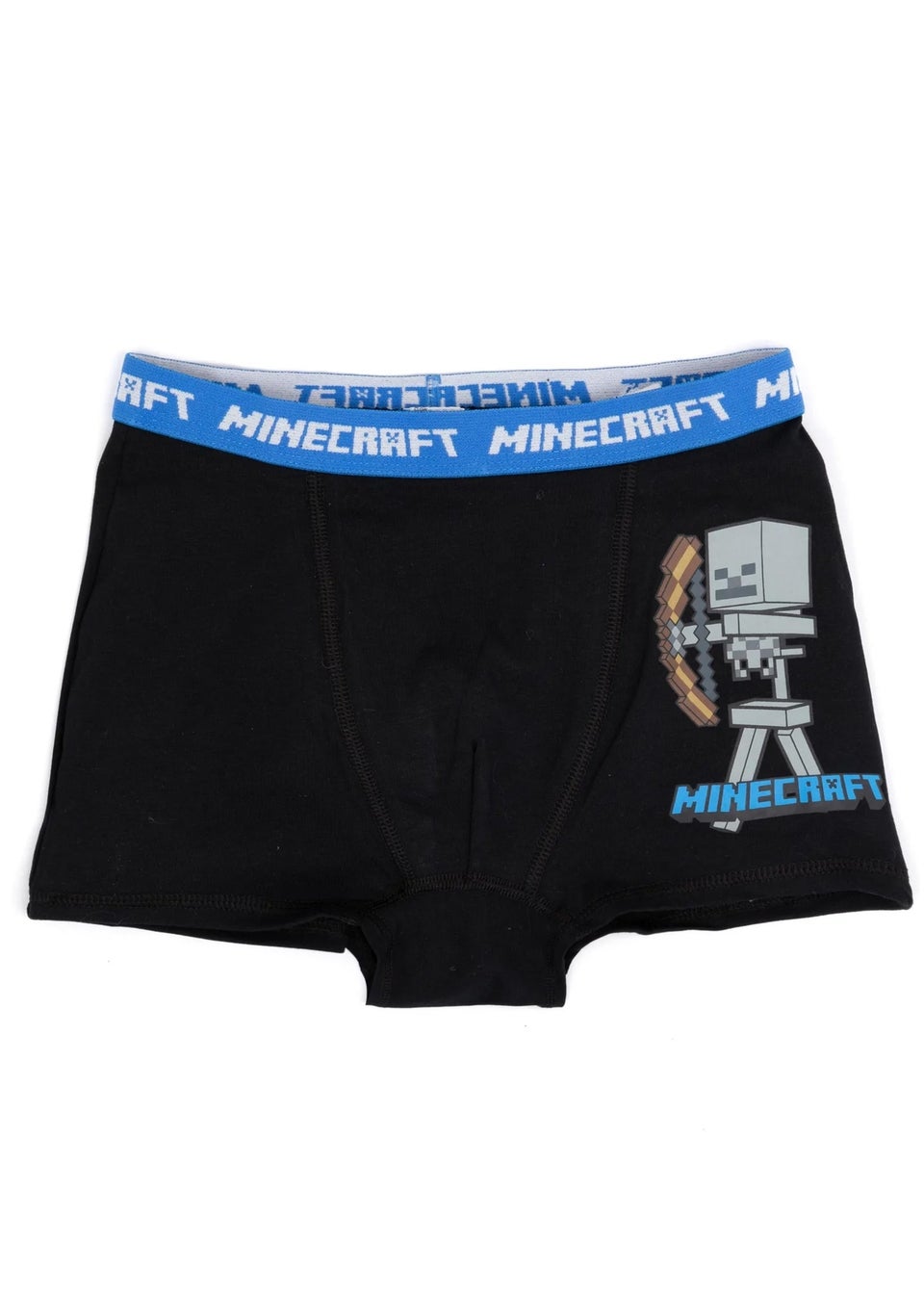 Minecraft Boys Grey/Navy Boxer Shorts Set (Pack of 3) (4-14yrs)