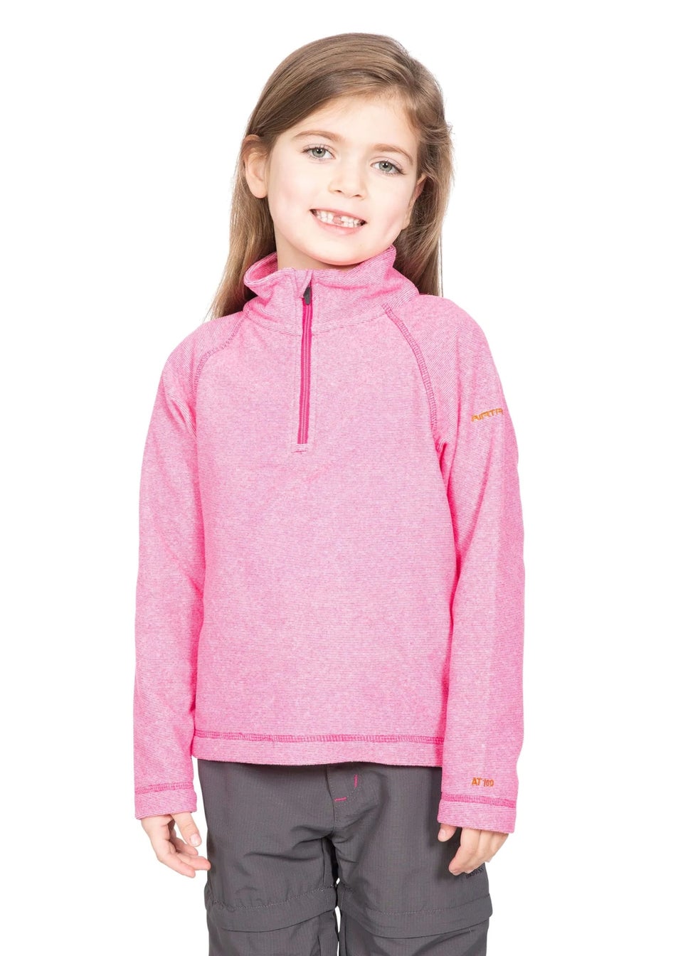 Trespass Girls Soft Pink Meadows Fleece (2-12yrs)