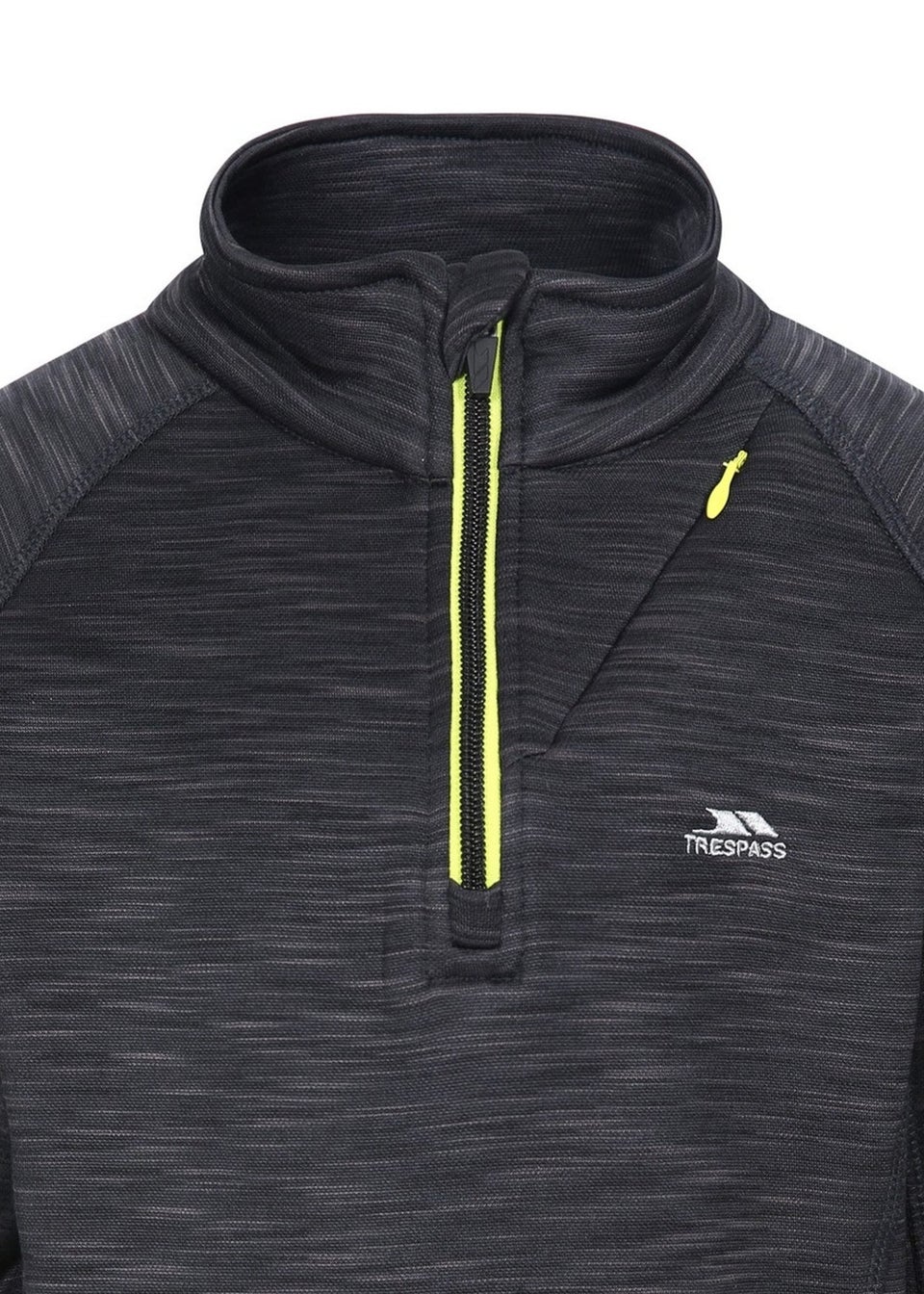 Trespass Boys Black Edvin Fleece Top (2-12yrs)