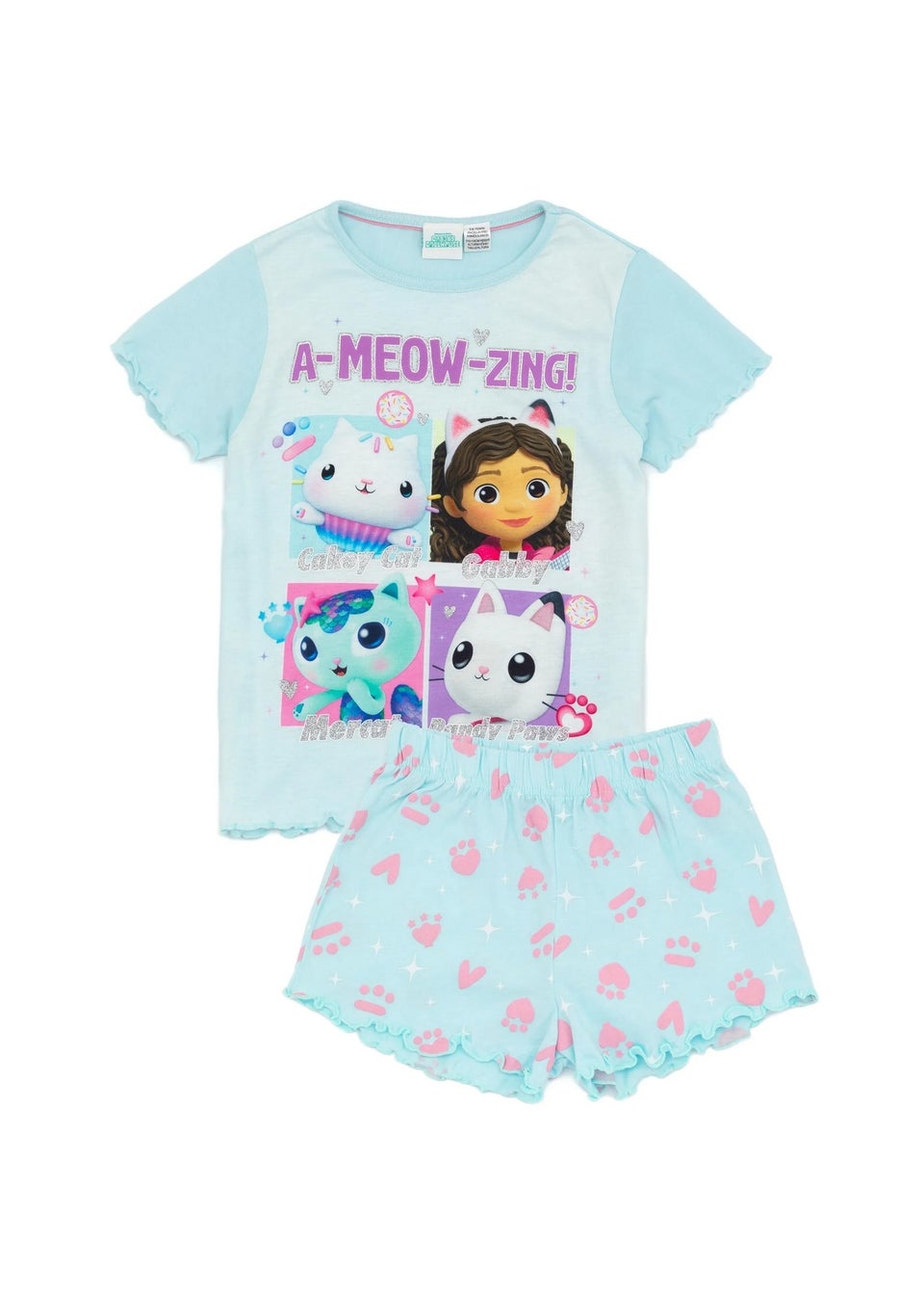 Gabby's Dollhouse Blue A Meow Zing Short Pyjama Set (2-6yrs)