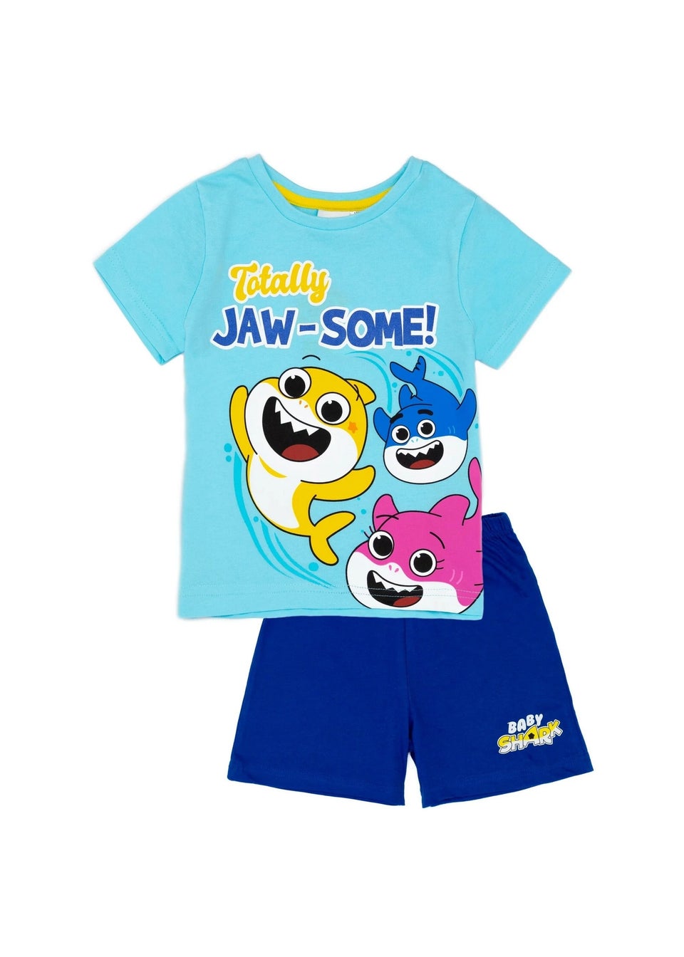 Baby Shark Boys Blue Totally Jaw-Some! Short Pyjama Set (1-5yrs)