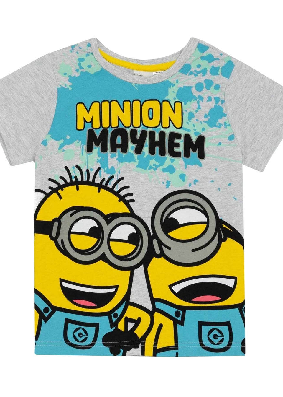 Minions Boys Grey Mayhem Short Pyjama Set (3-10yrs)