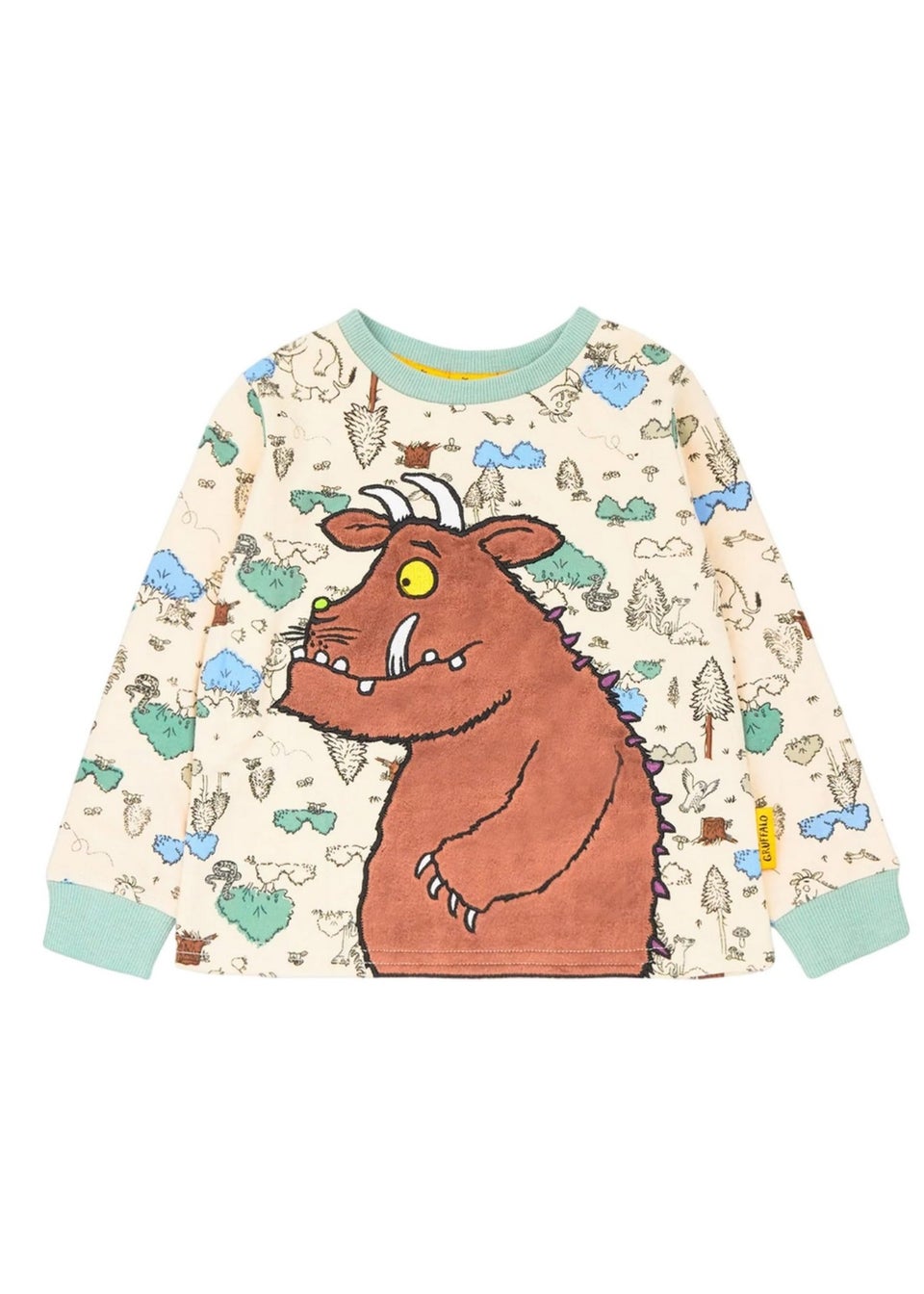 The Gruffalo Kids Mint Embroidered Pyjama Set 1.5 6yrs Matalan