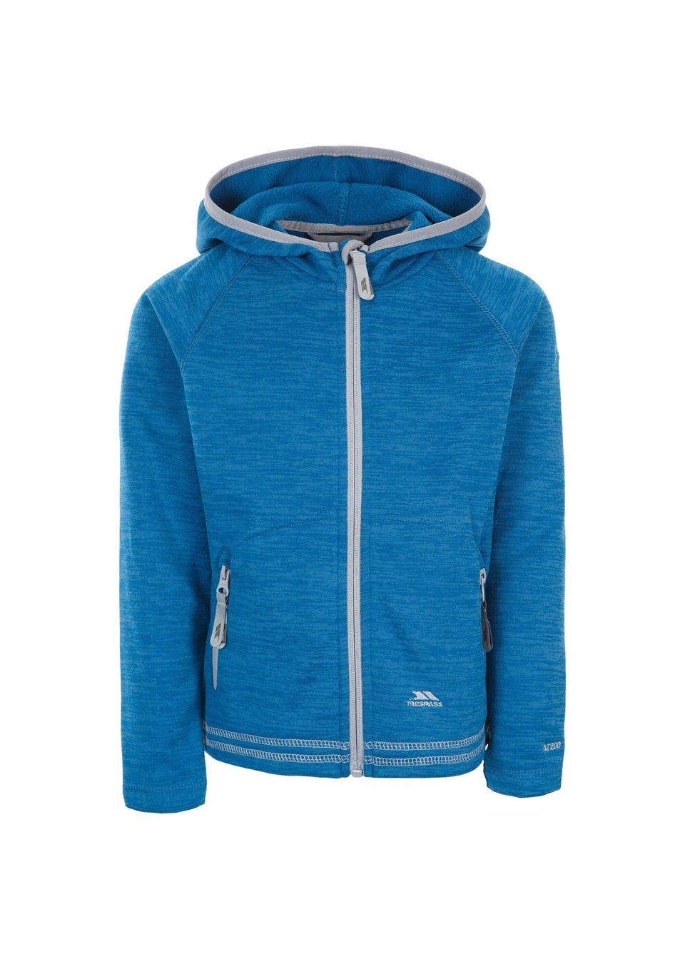 Trespass Girls Blue Goodness Airtrap Fleece Hoodie 2 8yrs Matalan