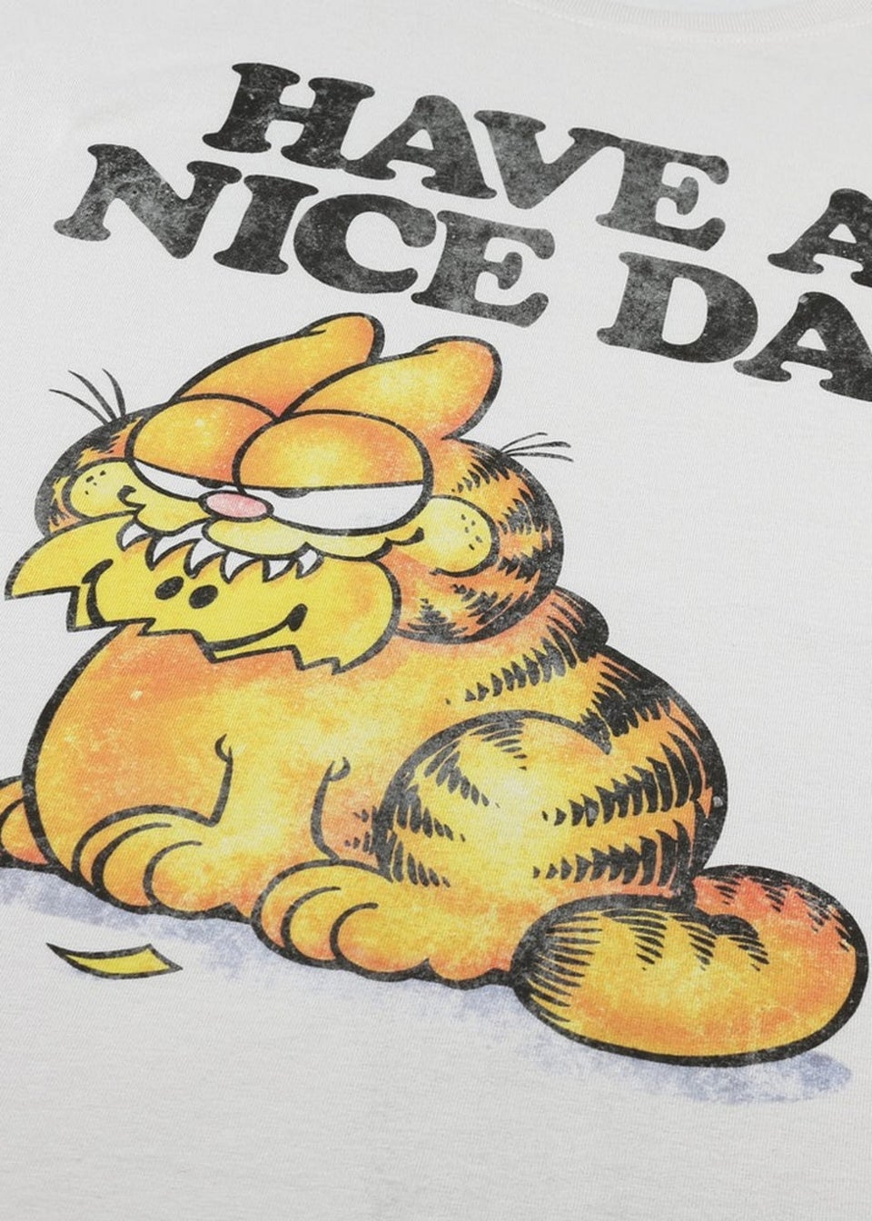 Garfield White Have A Nice Day T-Shirt