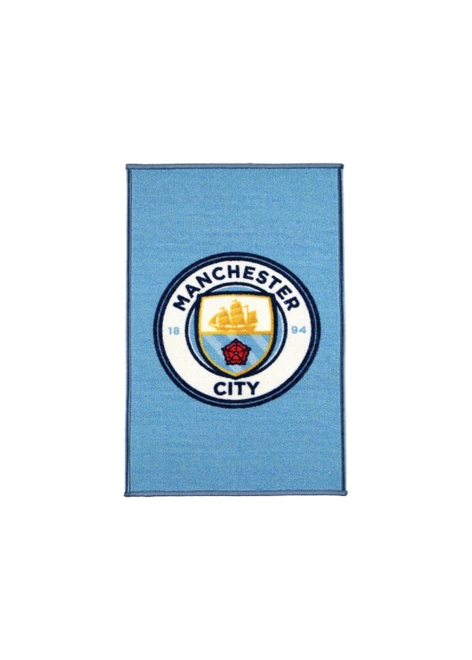 Manchester City FC Multi Official Football Crest Rug