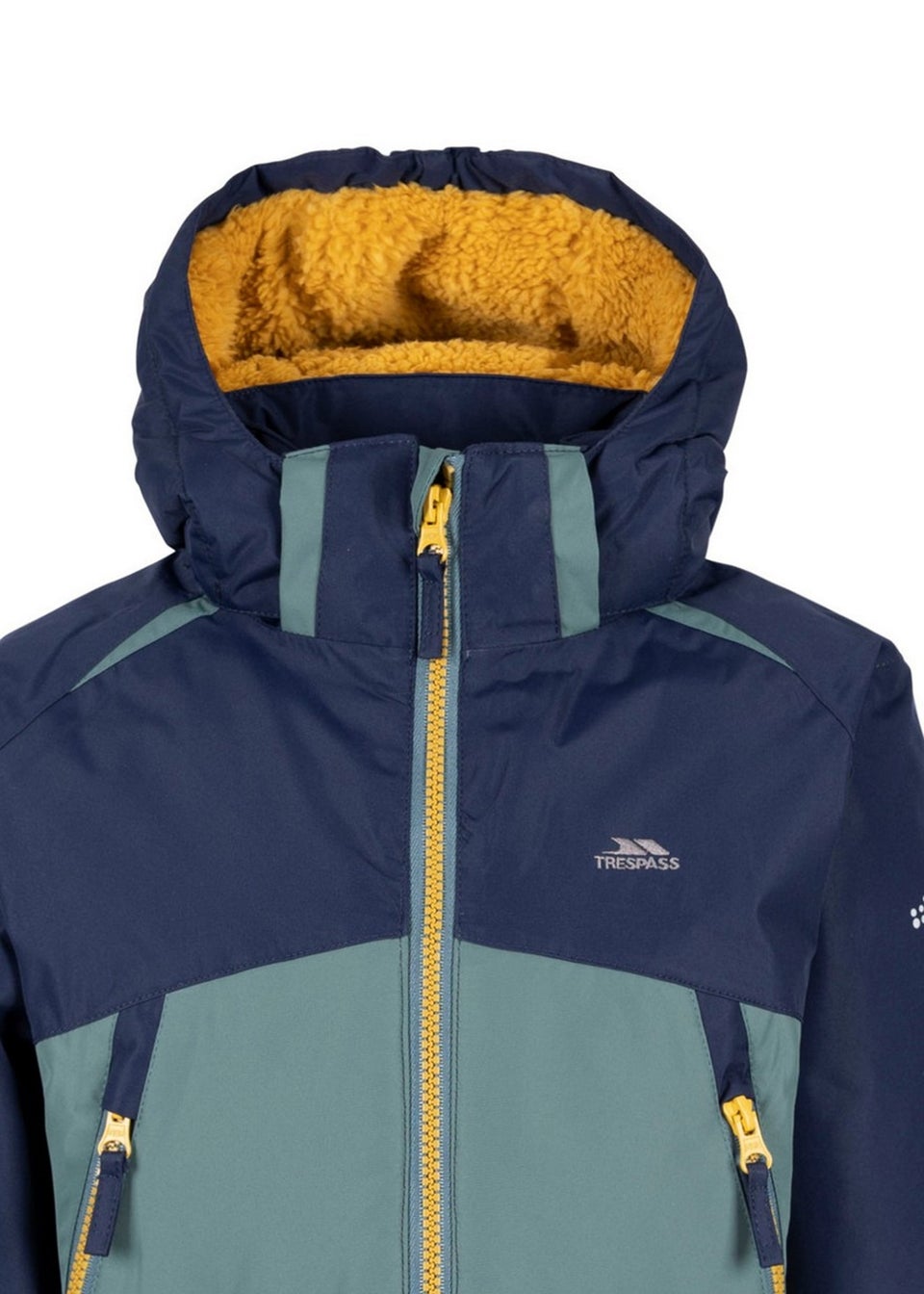 Trespass Kids Green Discover Contrast Zip Jacket (2-12yrs)