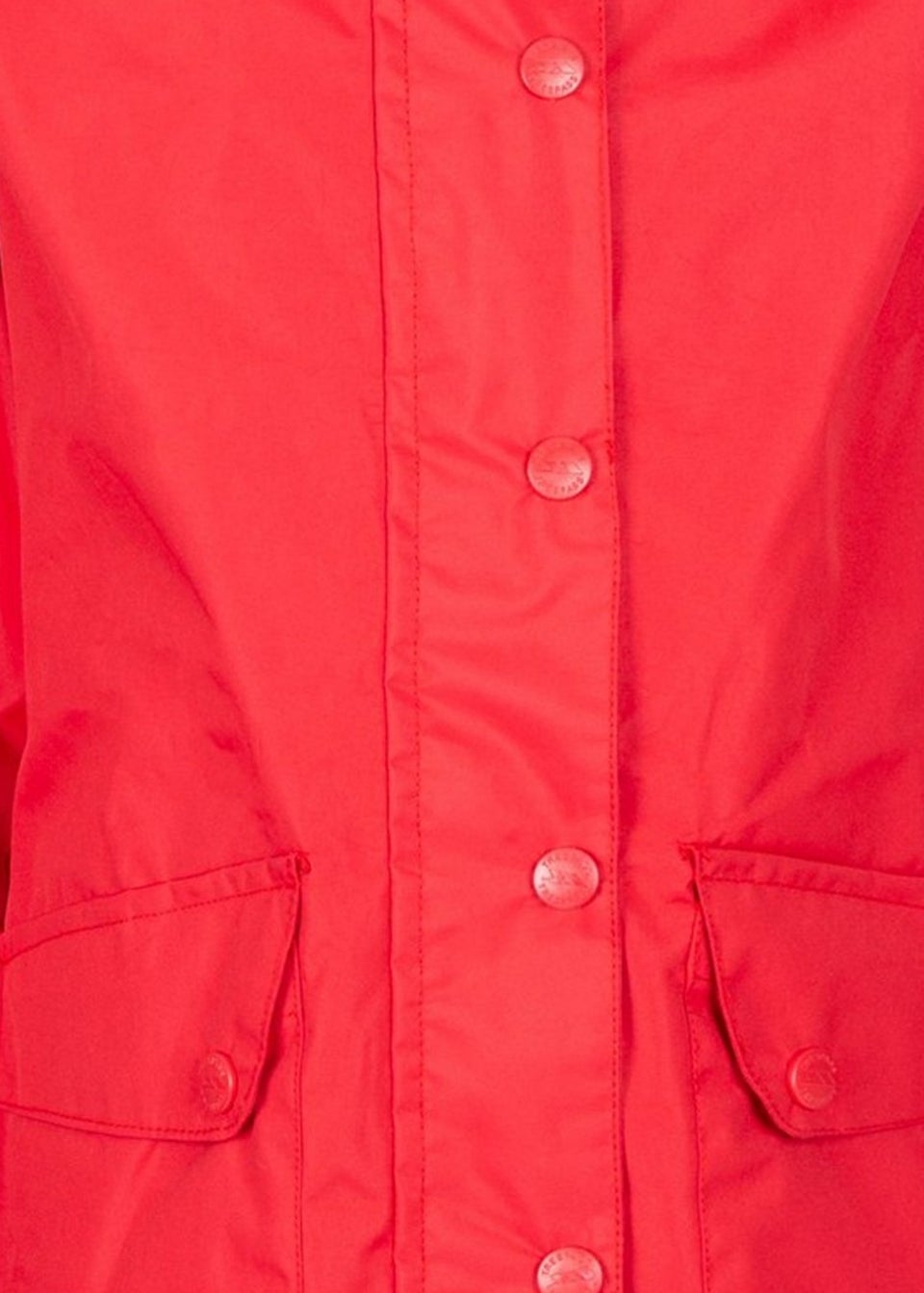 Trespass Girls Red Drizzling Waterproof Jacket (2-12yrs)