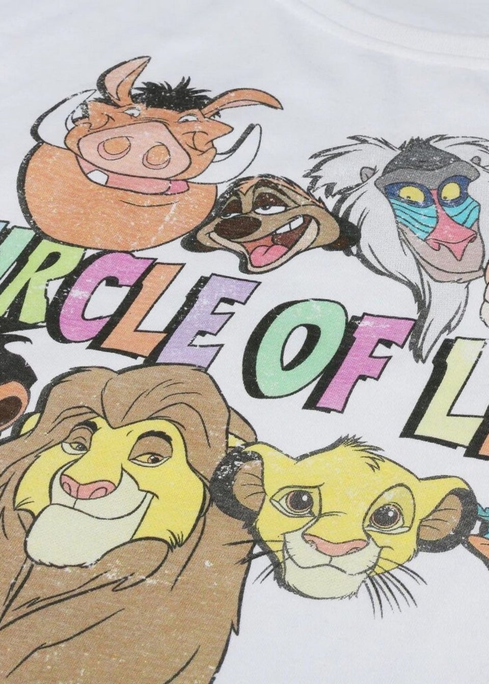 The Lion King White Circle Of Life T-Shirt