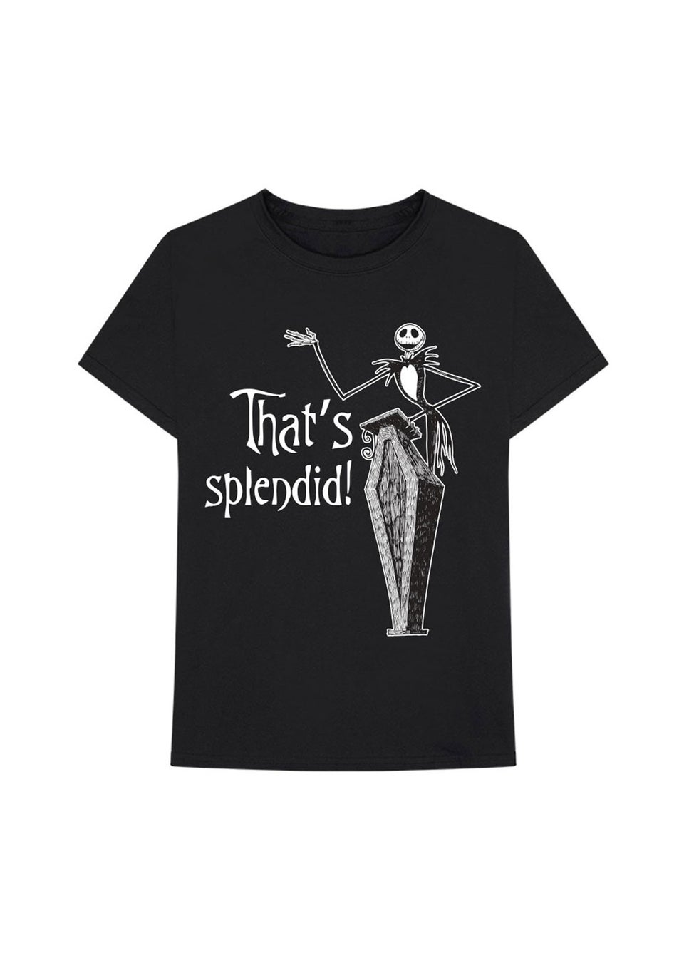 Nightmare Before Christmas Black Pumpkin King Cotton T-Shirt