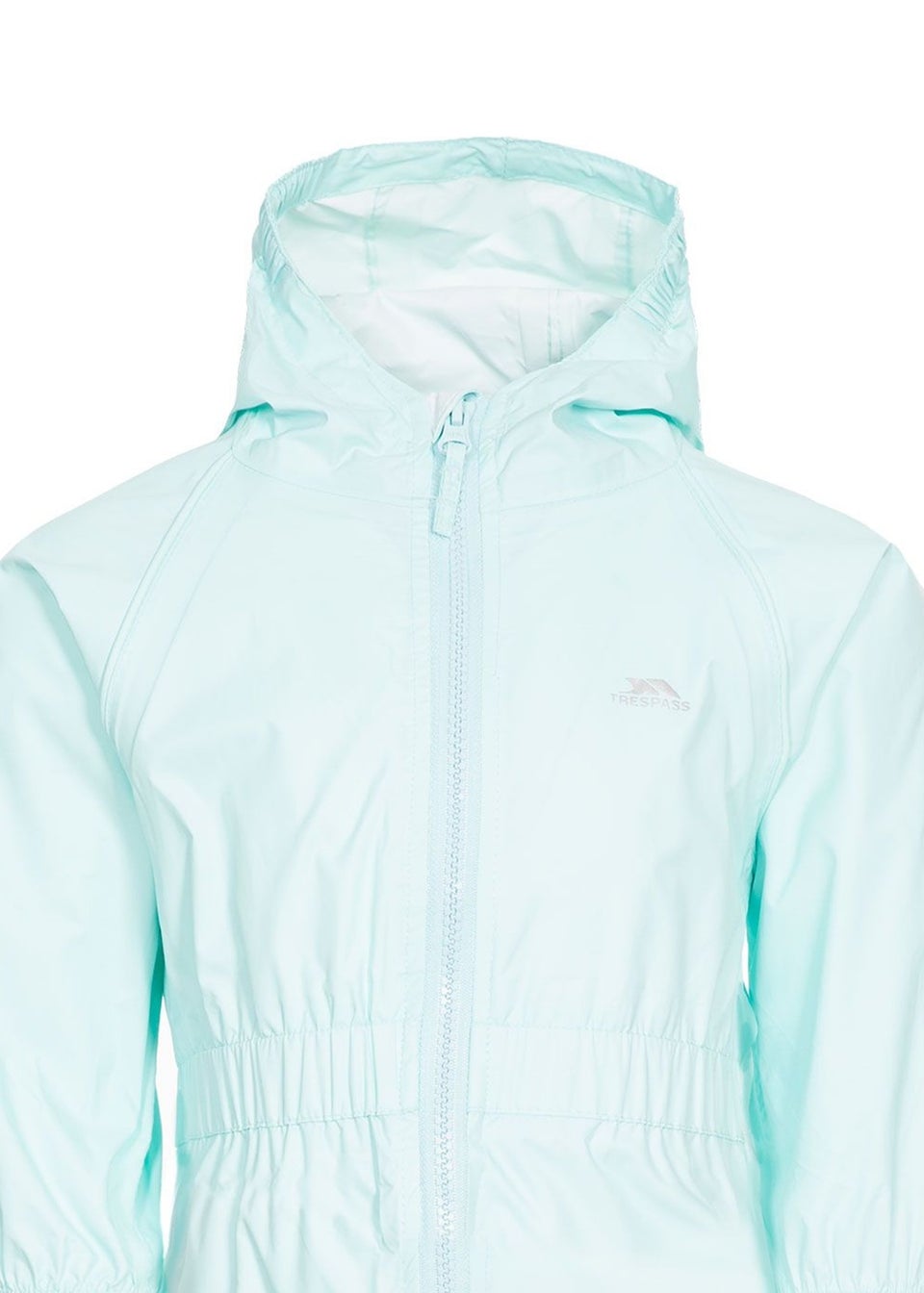 Trespass Baby Sea Blue Button Rain Suit (1-2yrs)