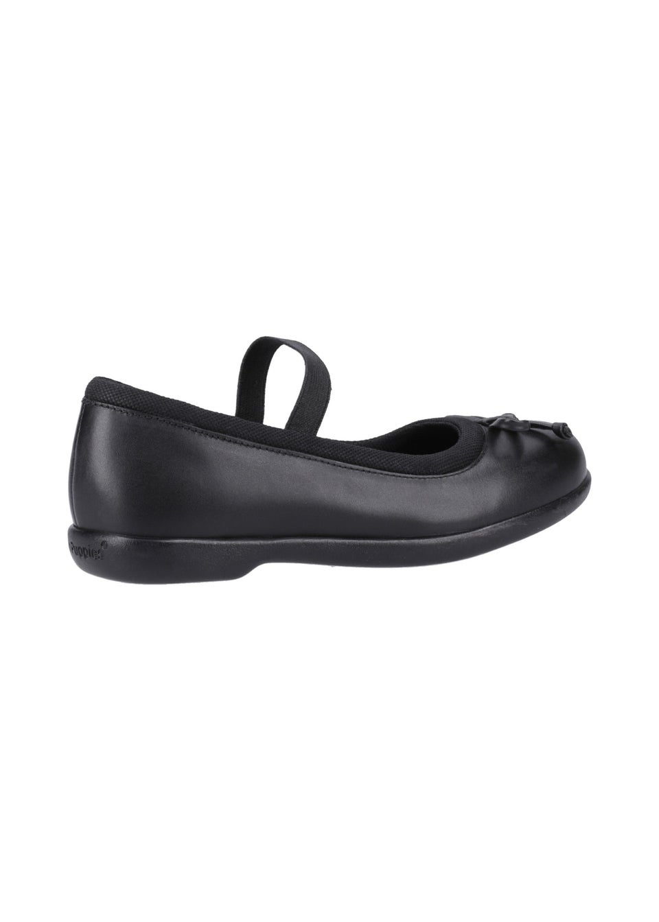 Hush Puppies Girls Black Betty Junior School Shoes Younger 10 Older 2