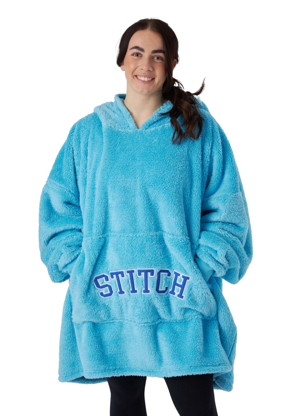 Disney Stitch Blue Hoodie Blanket