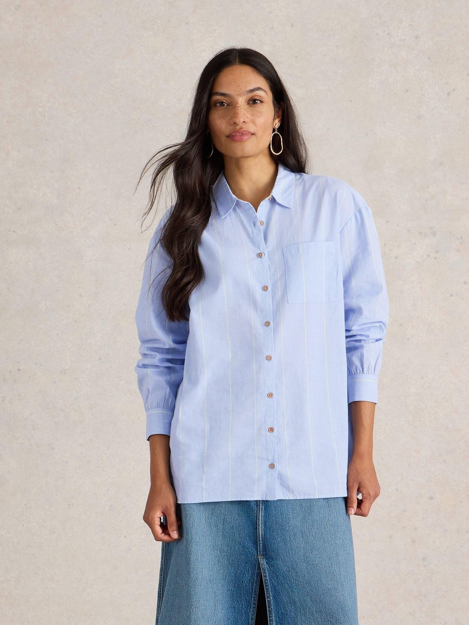 Langgeschnittene Bluse Laurel