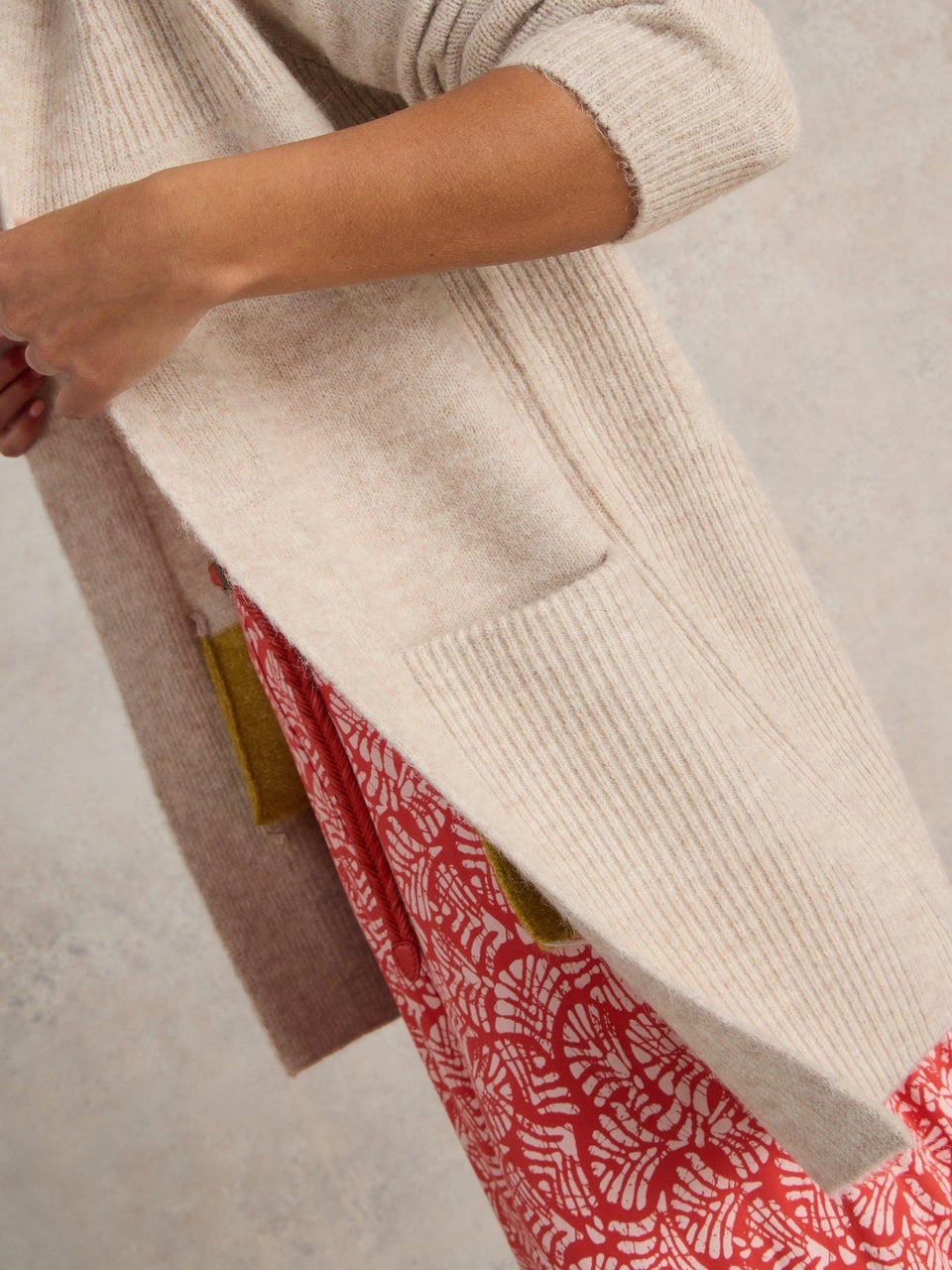Lange Strickjacke Erin